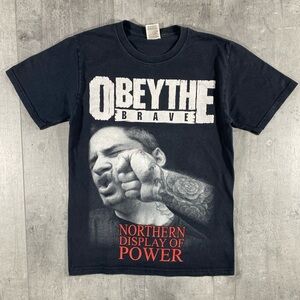 Y2k Obey The Brave Band Tee Shirt
